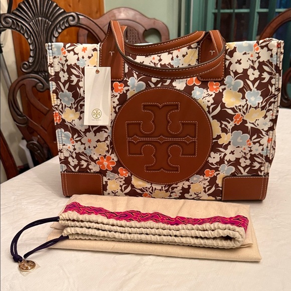 NWT - Tory Burch Small Ella Printed Tote - Picture 1 of 7